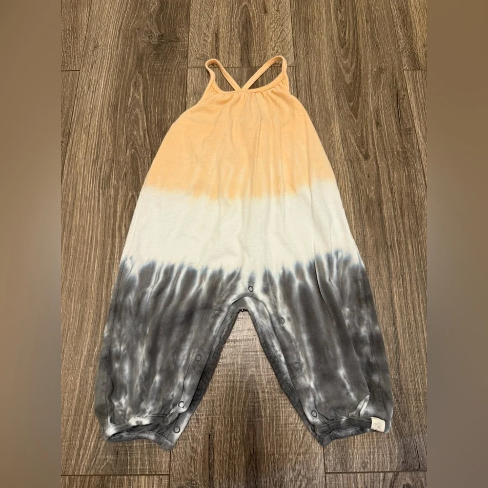 Burts Bees Baby Tye Dye Organic Cotton Romper Longall For Summer Cross Size 12m
